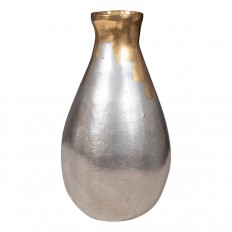 Mixed metal vase